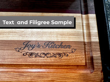Load image into Gallery viewer, Personalized Juice Groove Cutting Board STYLE 4