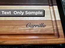 Load image into Gallery viewer, Personalized Juice Groove Cutting Board STYLE 1